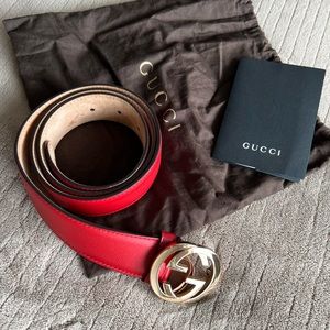 Authentic Gucci belt. Never worn with bag and tags.
